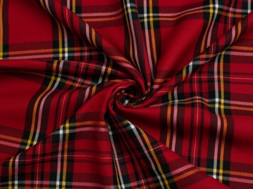 Minerva Core Range Polyester Viscose Suiting Fabric Royal Stewart Large