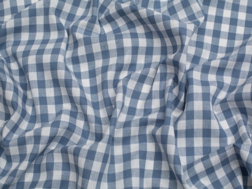 Minerva Core Range 3/8 inch Check Vintage Gingham Fabric Cornflower