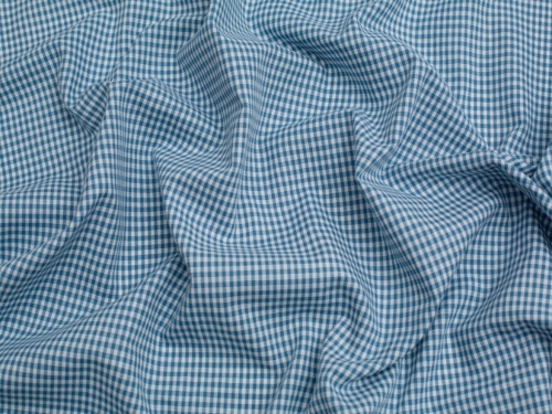 Minerva Core Range 1/8 inch Check Vintage Gingham Fabric Cornflower