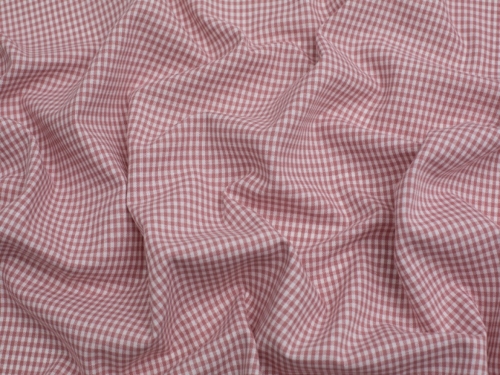 Minerva Core Range 1/8 inch Check Vintage Gingham Fabric Dusky Pink