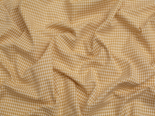 Minerva Core Range 1/8 inch Check Vintage Gingham Fabric Mustard