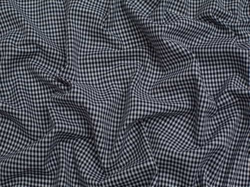 Minerva Core Range 1/8 inch Check Vintage Gingham Fabric Dark Navy