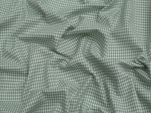 Minerva Core Range 1/8 inch Check Vintage Gingham Fabric Sage