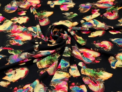 Minerva Exclusive Twilight Grafitti Viscose Challis POD Fabric