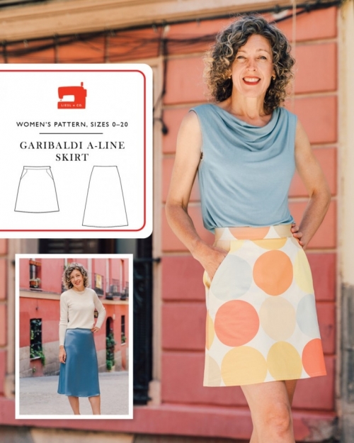 Liesl + Co Paper Sewing Pattern Garibaldi A Line Skirt