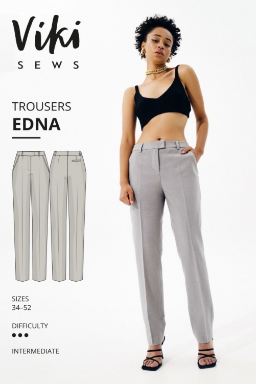 Vikisews Paper Sewing Pattern Edna Trousers