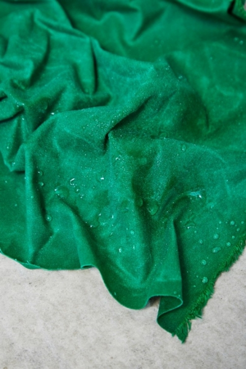 Mind The MAKER Light Waxed Cotton Fabric Jolly Green