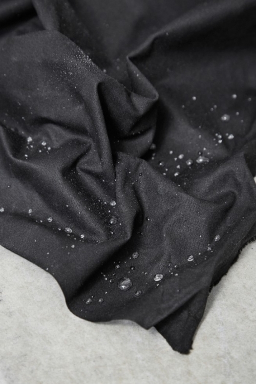 Mind The MAKER Light Waxed Cotton Fabric Black
