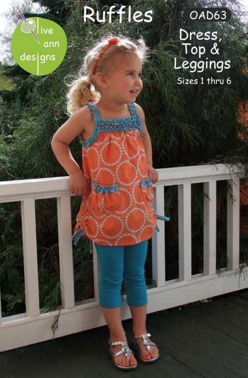 Olive Ann Designs Paper Sewing Pattern Ruffles