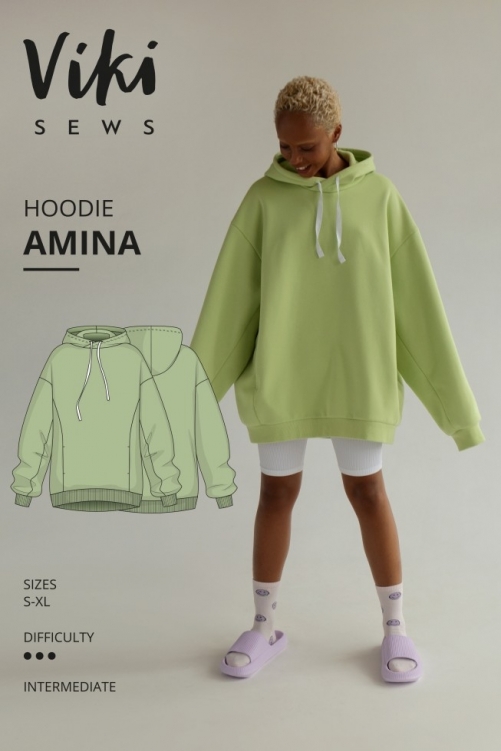 Vikisews Paper Sewing Pattern Amina Hoodie
