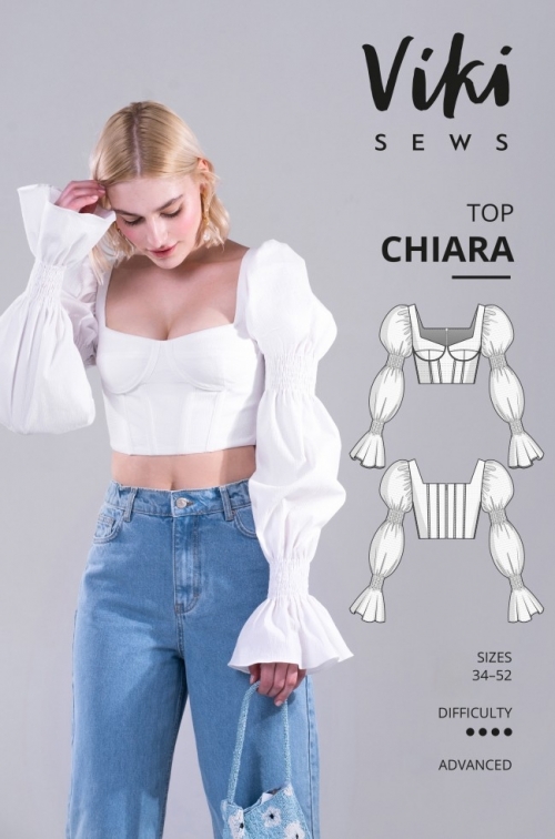 Vikisews Paper Sewing Pattern Chiara Blouse