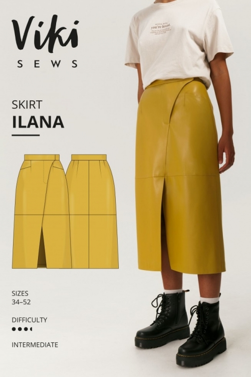 Vikisews Paper Sewing Pattern Ilana Skirt