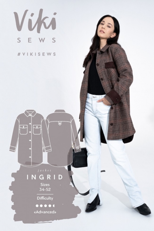 Vikisews Paper Sewing Pattern Ingrid Jacket