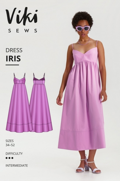 Vikisews Paper Sewing Pattern Iris Dress