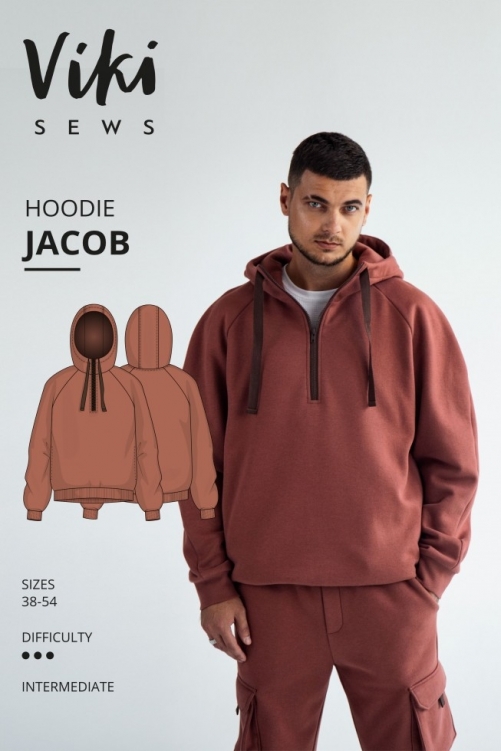 Vikisews Paper Sewing Pattern Jacob Hoodie