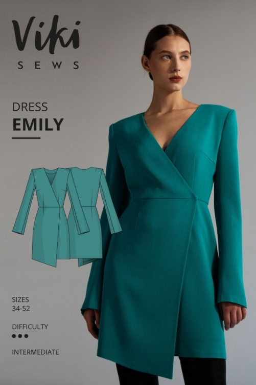 Vikisews Paper Sewing Pattern Emily Dress