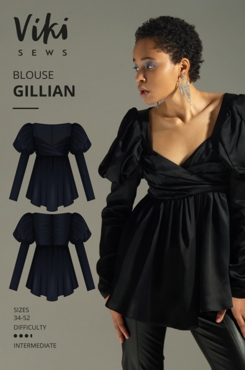 Vikisews Paper Sewing Pattern Gillian Blouse