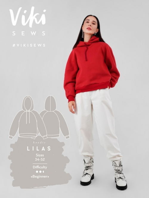 Vikisews Paper Sewing Pattern Lilas Hoodie