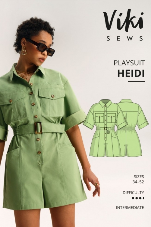 Vikisews Paper Sewing Pattern Heidi Playsuit