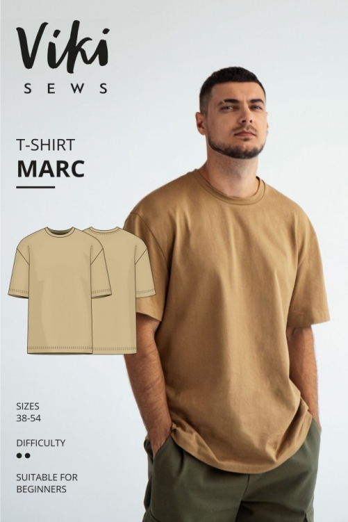 Vikisews Paper Sewing Pattern Marc T Shirt