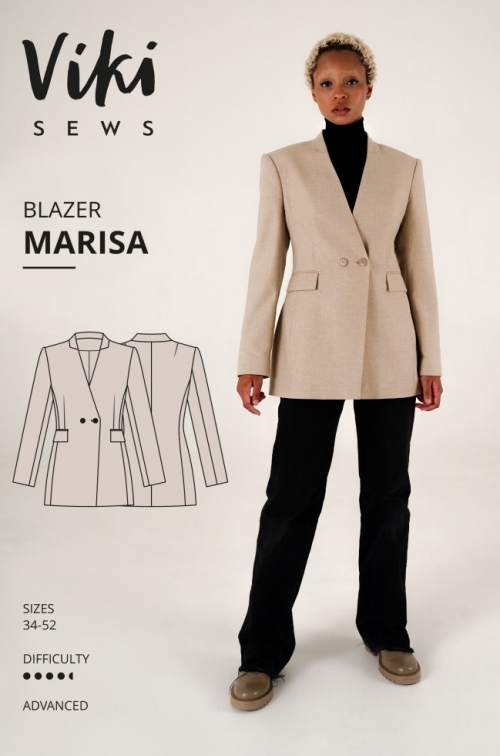 Vikisews Paper Sewing Pattern Marisa Blazer