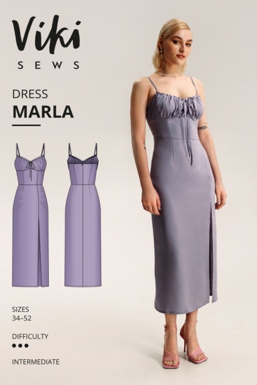 Vikisews Paper Sewing Pattern Marla Dress