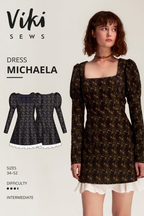 Vikisews Paper Sewing Pattern Michaela Dress