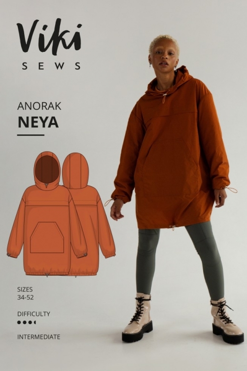 Vikisews Paper Sewing Pattern Neya Anorak
