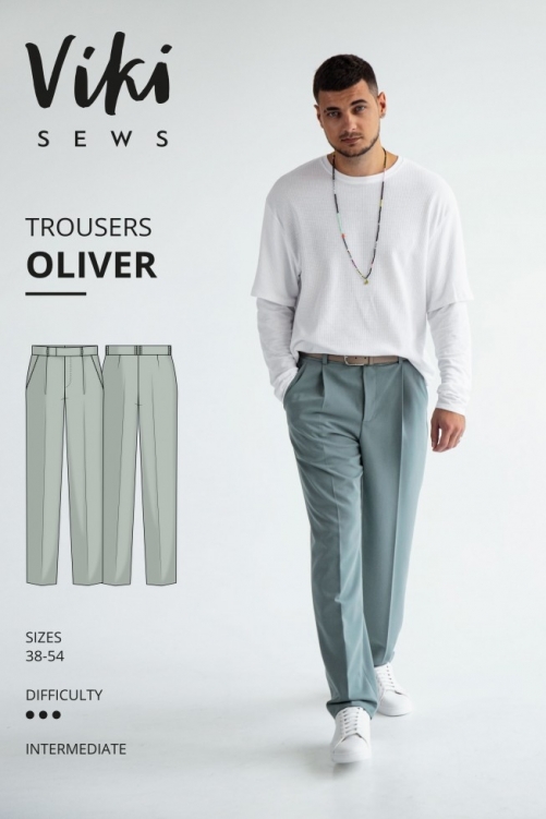 Vikisews Paper Sewing Pattern Oliver Trousers