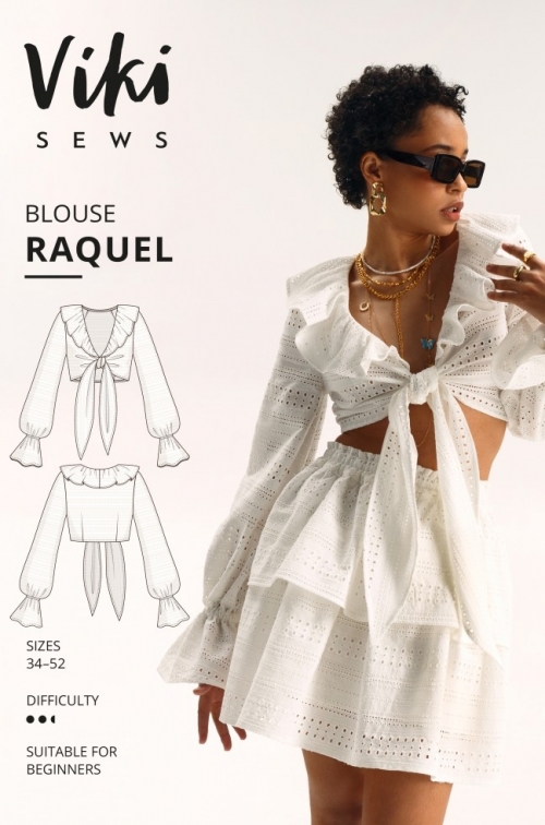 Vikisews Paper Sewing Pattern Raquel Blouse