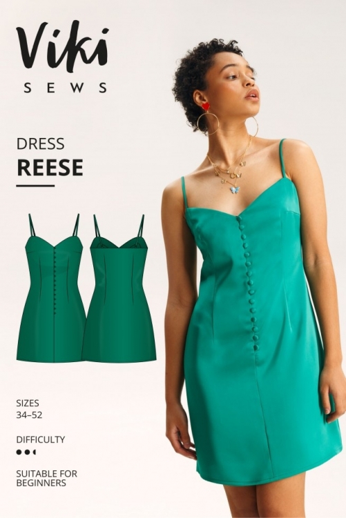 Vikisews Paper Sewing Pattern Reese Dress