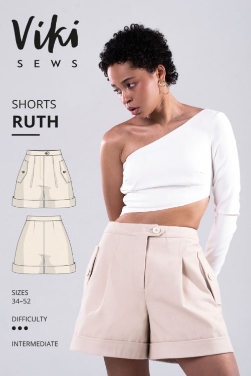 Vikisews Paper Sewing Pattern Ruth Shorts