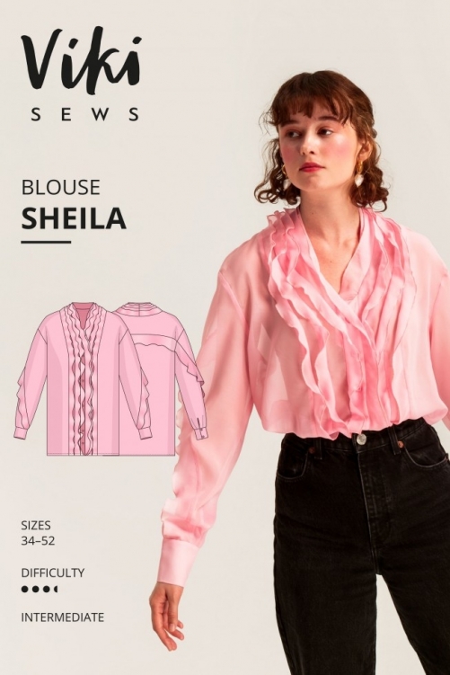 Vikisews Paper Sewing Pattern Sheila Blouse