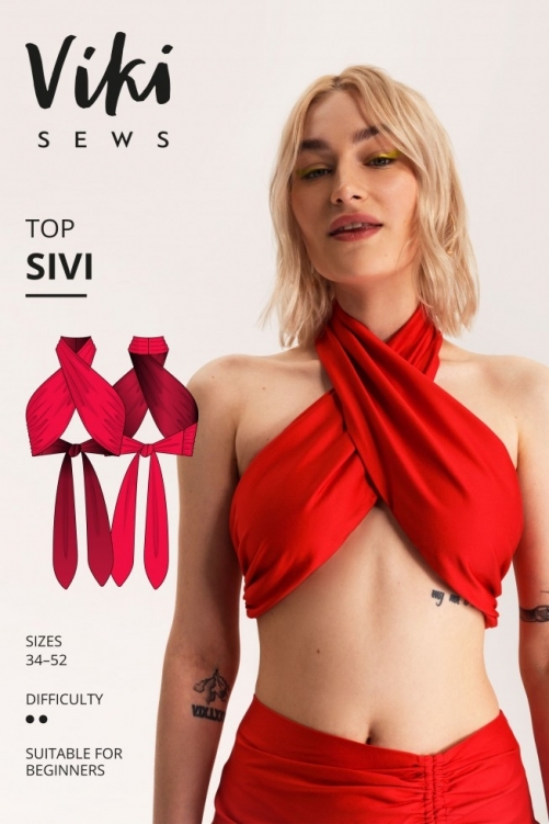Vikisews Paper Sewing Pattern Sivi Top