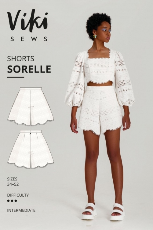 Vikisews Paper Sewing Pattern Sorelle Shorts