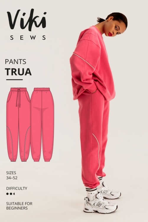 Vikisews Paper Sewing Pattern Trua Pants