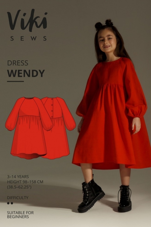 Vikisews Paper Sewing Pattern Wendy Dress