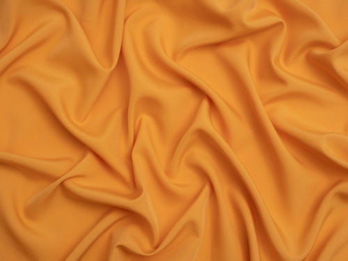 Minerva Core Range Soft Touch Crepe Fabric Tangerine