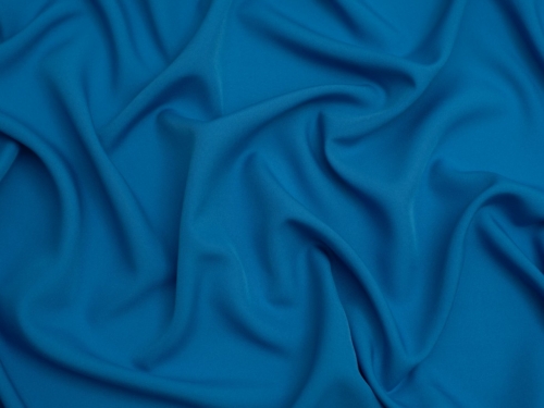 Minerva Core Range Soft Touch Crepe Fabric Bright Blue