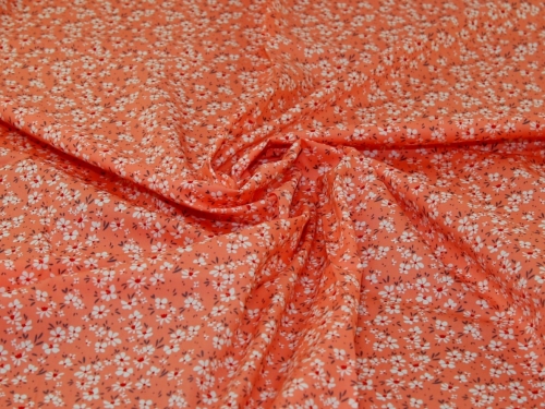 Rose and Hubble 100% Cotton Poplin Fabric Coral