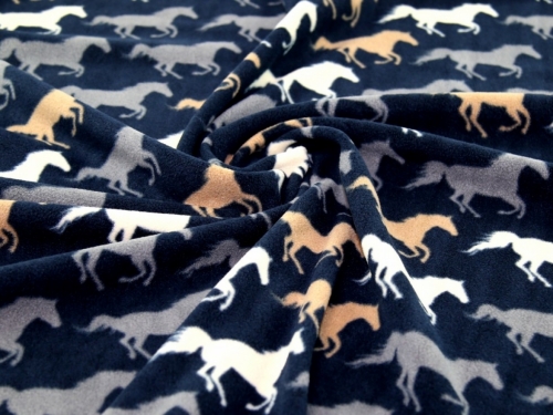 Polar Fleece Fabric Navy