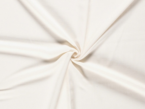 Linen Look Textured Polyester Suiting Fabric Ivory