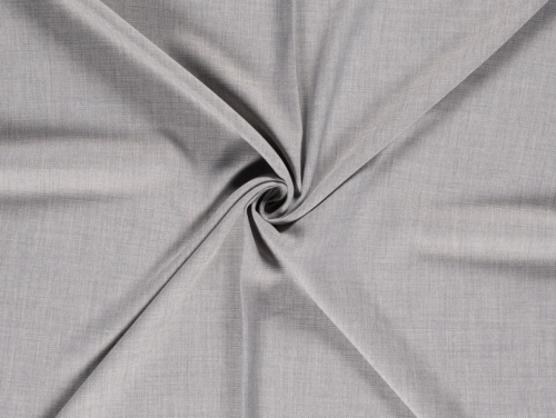 Linen Look Textured Polyester Suiting Fabric Light Grey