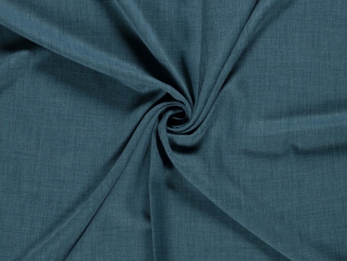 Linen Look Textured Polyester Suiting Fabric Petrol