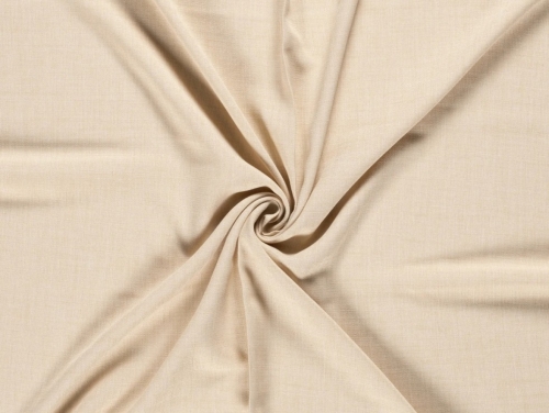 Linen Look Textured Polyester Suiting Fabric Light Tan