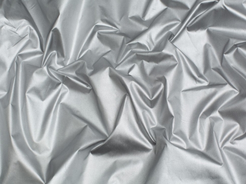 Minerva Core Range Reflective Blackout Lining Fabric Black & Silver