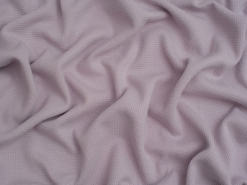 Minerva Core Range Mini Waffle Textured Stretch Knit Fabric Light Pink