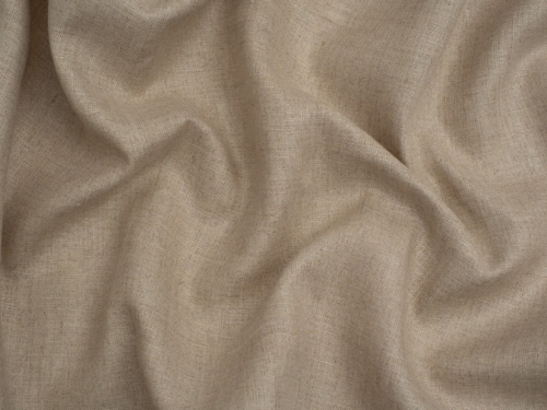 100% Fine Natural Linen Fabric Camel