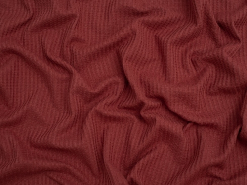 Minerva Core Range Waffle Textured Stretch Knit Fabric Ginger