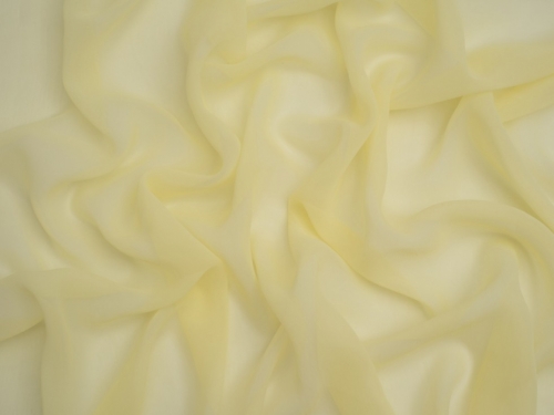 Minerva Core Range Light Sheer Chiffon Fabric Lemon Yellow